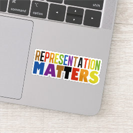 Representation Matters Rainbow Diversity Laptop シール