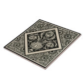 Reproアンティークミントンエステティックブラックトランスファーウェア タイル (側面)