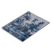 Reproチノイスリーデルフトブルーとホワイトタイル ノートブック (左側)