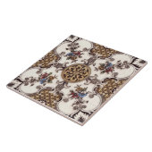 Repro英ビクトリアン語クローバーフローラ転送 タイル (側面)