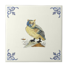 フクロウタイル | Zazzle JP