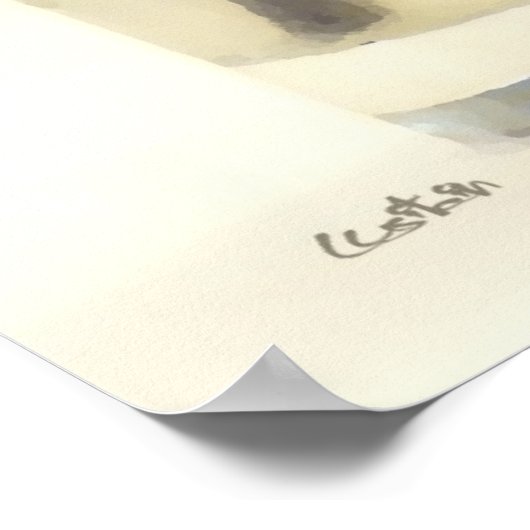 Reproduction d'art peinte au couteau sur le Mojito ポスター (角)