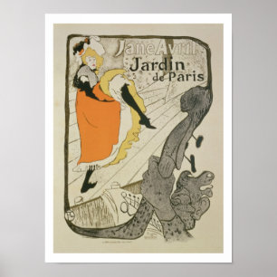 Reproduction of a poster advertising 'Jane Avril' ポスター