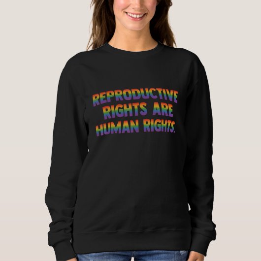 Reproductive Rights Are Human Rights Bisexual Tran スウェットシャツ (正面)