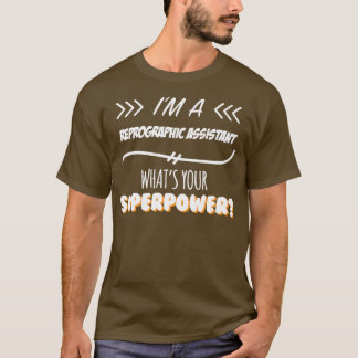 Reprographic AssistantスーパーパワーおもしろいスローガンGIF Tシャツ
