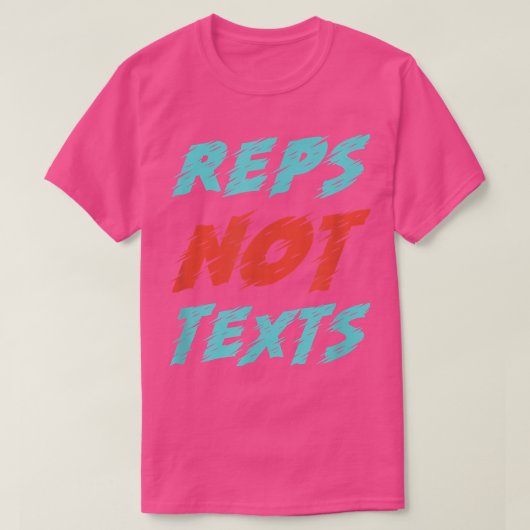 Reps Not Tetsジムやる気を起こさせるボディビルWorkou Tシャツ (デザイン正面)