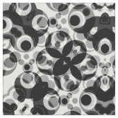 Repsycleの白黒幾何学的なパターン生地 ファブリック (クローズアップ)
