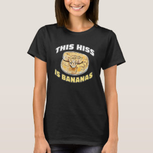 ReptileこのヒスはBananas Ball Python Tシャツ