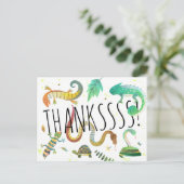 Reptileはがきパーティーお礼ノートカード ポストカード (スタンド正面)