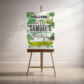 Reptile Birthdayパーソナライズされた Partyウェルカムサイン ポスター