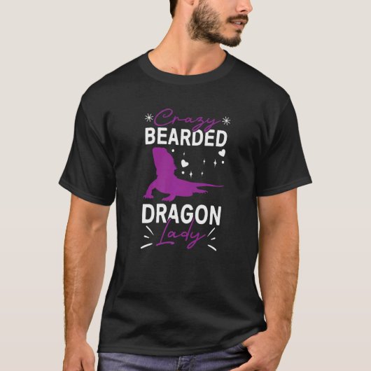 Reptile Grapic Saying For  Bearded Dragon Tシャツ (正面)