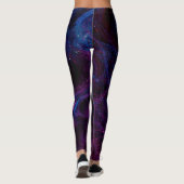 Reptile Inspired vibrant purple gecko Leggings  レギンス (裏面)