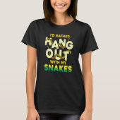 Reptile Keeper Animal  Snake  Pet  Snake Tシャツ (正面)