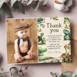 Reptile Kids 1st Birthday Photo サンキューカード<br><div class="desc">Reptile Kids 1st Birthday Photoサンキューカード</div>
