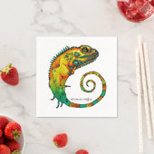 Reptile Napkinsの誕生日パーティー スタンダードカクテルナプキン (インサイチュ)