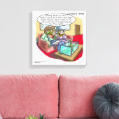 Reptile People おもしろい Rick London Canvas Print キャンバスプリント (インサイチュ (リビング))