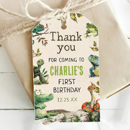 Reptile Show誕生日パーティー ギフトタグ