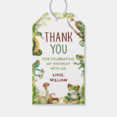 Reptile Show誕生日パーティー ギフトタグ (正面)