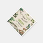 Reptile Show誕生日パーティー スタンダードカクテルナプキン (角)