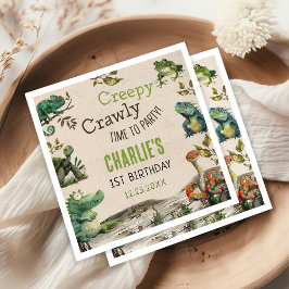 Reptile Show誕生日パーティー スタンダードカクテルナプキン