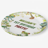 Reptile Show誕生日パーティー ペーパープレート (アングル)