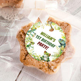 Reptile Show誕生日パーティー ラウンドシール