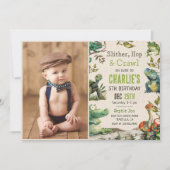 Reptile Show Birthday Party写真 招待状 (正面)