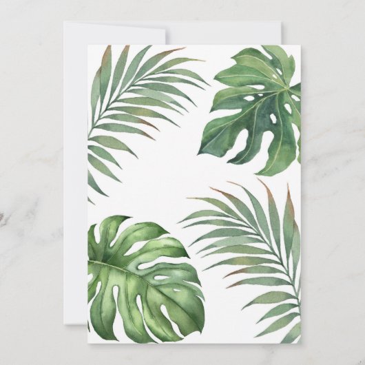 Reptile Slither Crawl Snake Turtle Birthday 招待状 (裏面)