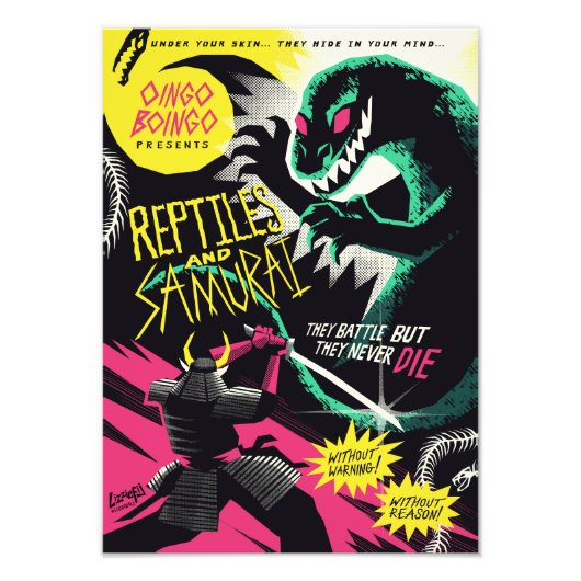 Reptiles and samurai art print フォトプリント            (正面)