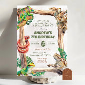 Reptiles Boy Birthday 招待状