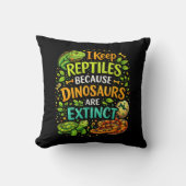 Reptiles Rule クッション (正面)