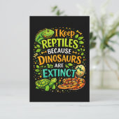 Reptiles Rule サンキューカード (スタンド正面)