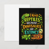 Reptiles Rule サンキューカード (正面/裏面)