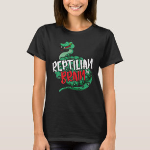 Reptilianの頭脳のティー Tシャツ