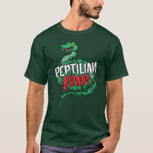 Reptilianの頭脳のティー Tシャツ