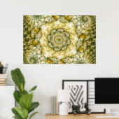 Reptilian – フラクタルアート ポスター (ホームオフィス)