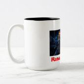 Reptilian AI Artist, Ruben Taino ツートーンマグカップ (左)