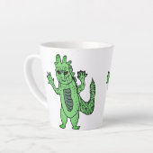 reptilianos描画 カフェラテマグ (左アングル)