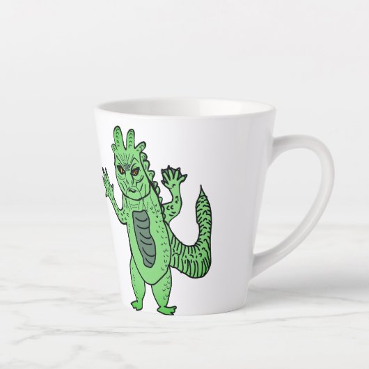 reptilianos描画 カフェラテマグ (右)