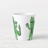 reptilianos描画 カフェラテマグ (正面)