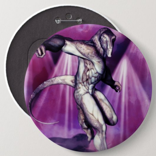 Reptillian 缶バッジ (正面&裏面)