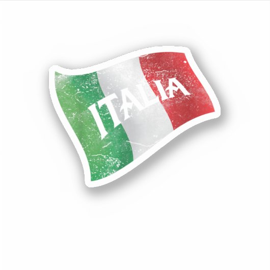 Repubblica Italiana I'm Italian I Love Italy Gift  シール (正面)