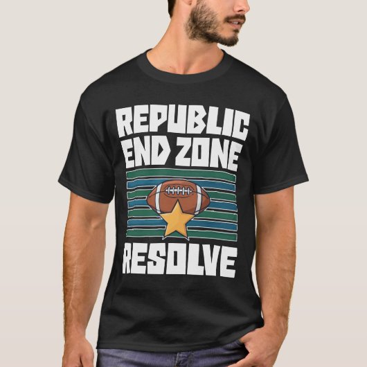 REPUBLIC END ZONE RESOLVE - NEW ENGLAND FOOTBALL Tシャツ (正面)