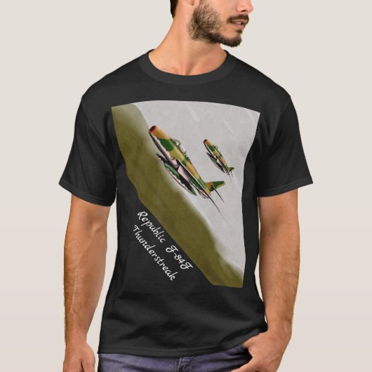 Republic F-84F Thunderstreak Tシャツ (正面)