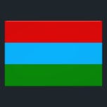 Republic of Karelia Flag フォトプリント<br><div class="desc">Patriotic flag of Republic of Karelia.</div>