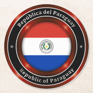 Republic of Paraguay ラウンドペーパーコースター