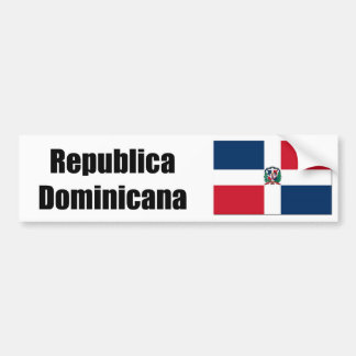 Republica Domincana D.R>の旗 バンパーステッカー