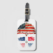 Republica Dominicana roots American grown  ラゲッジタグ (正面縦)