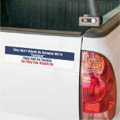 Republican Anti-Democrat Bumper Sticker  バンパーステッカー (トラック上)