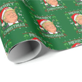 Republican Gift Wrap, Donald Trump Merry Christmas ラッピングペーパー (ロールコーナー)